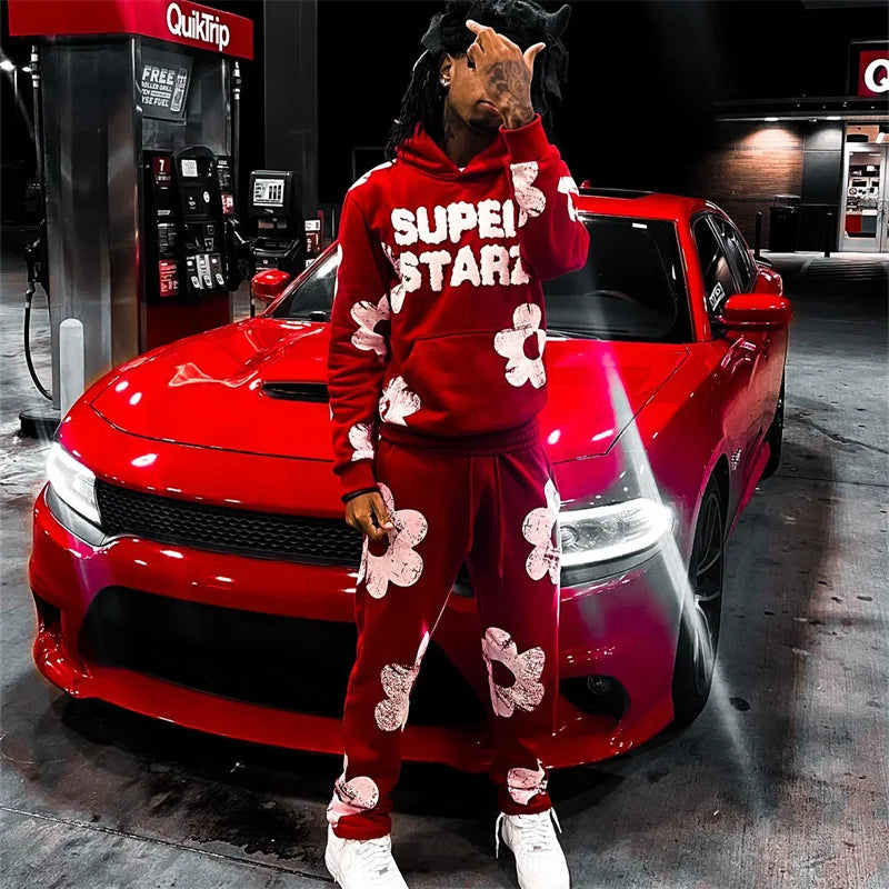 Hip-Hop Letter Print Hoodie