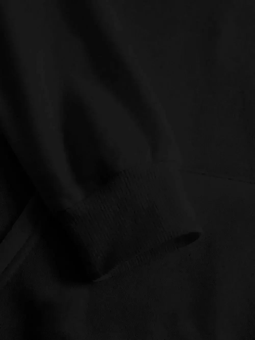 Men's vintage patterned hooded sweatshirt long sleeves drawstring hood sporty autumn pullover close-up view of sleeve.