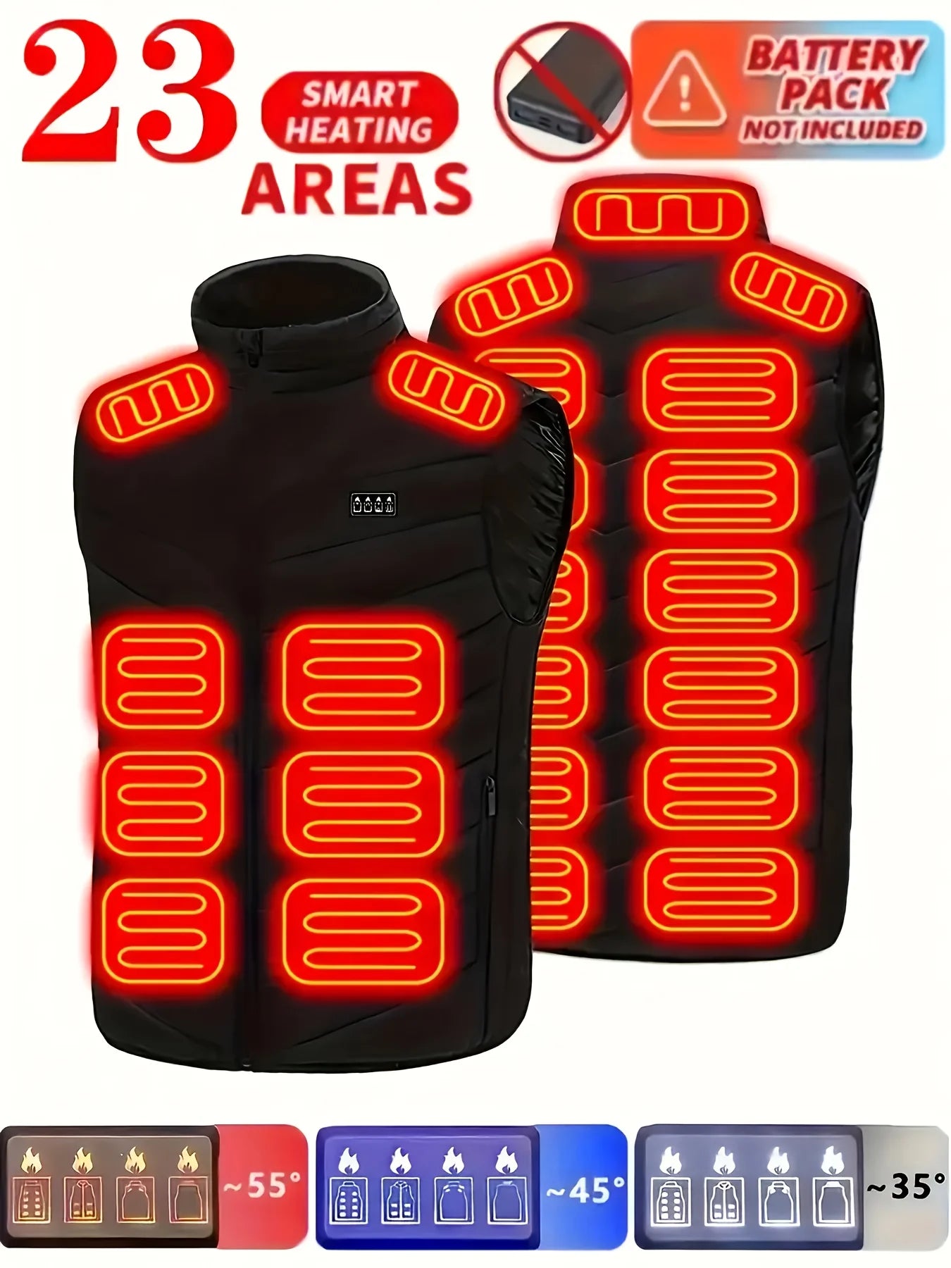 Heated Vest- Smart Heating Jacket