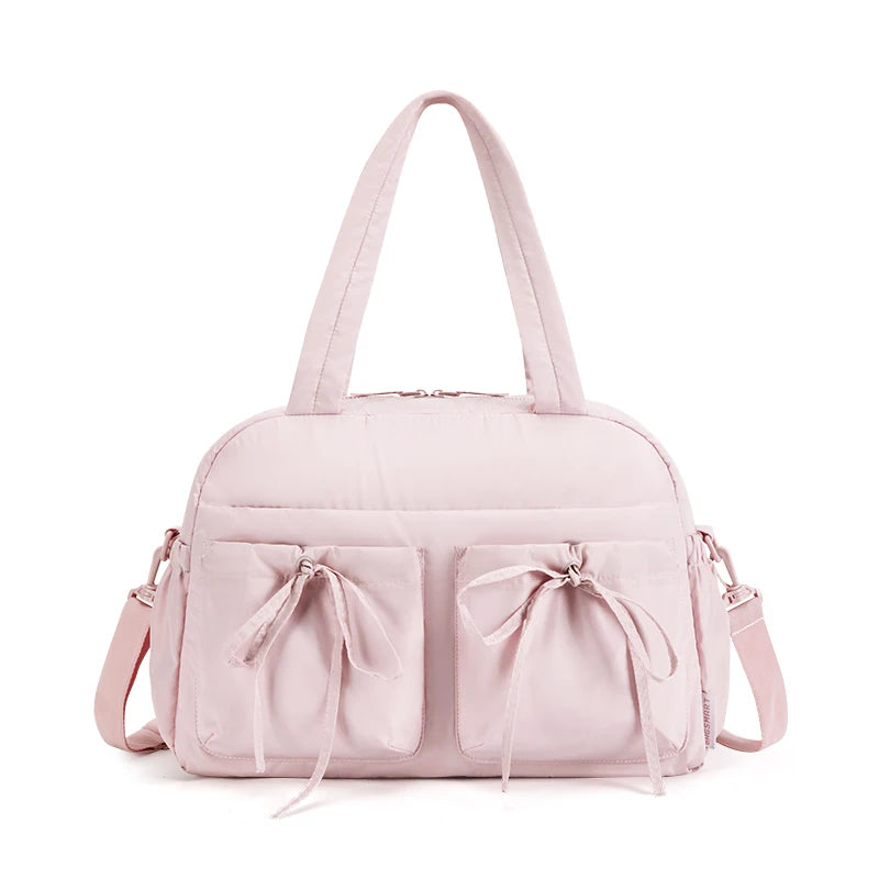 BAGSMART Waterproof Duffel Bag for Women with Wet Pocket Travel Weekender Shoulder Bag Carry on Beach Essentials Soft Polyester