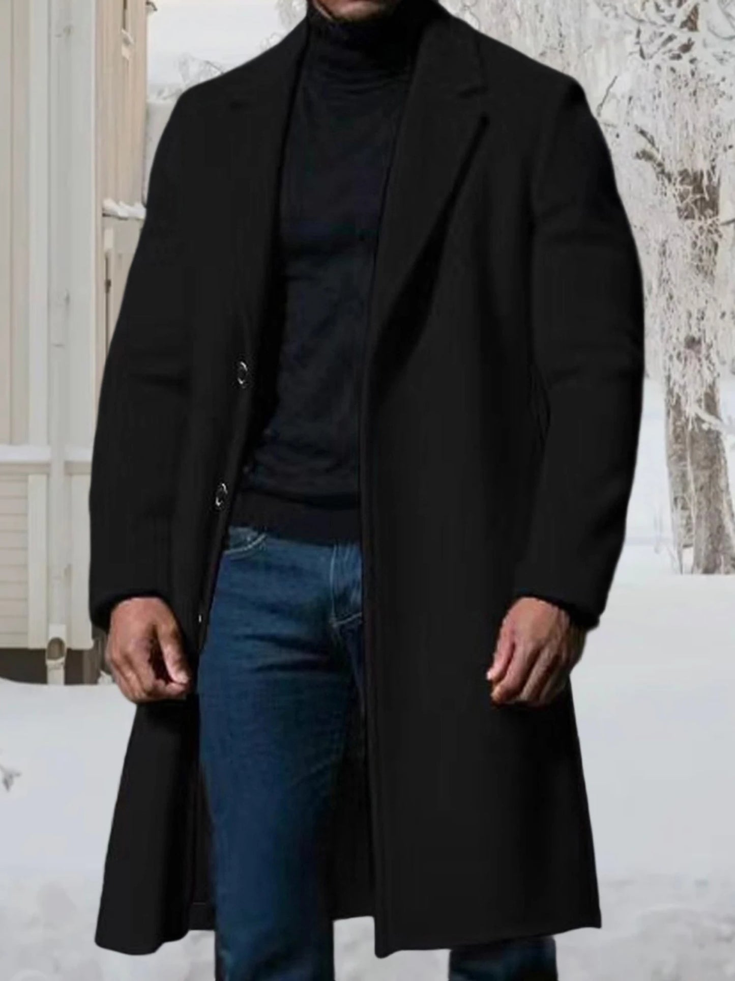 Men s Classic Wool Blend Pea Coat
