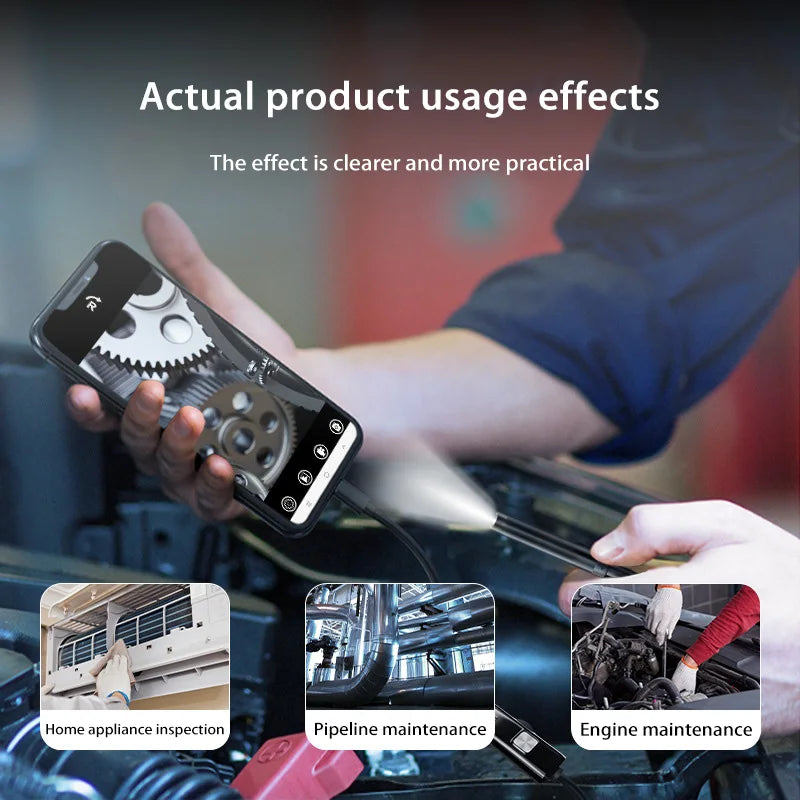 New Android Endoscope Camera 2 IN1 Micro USB Type-C Borescope Mini Camera Waterproof LED Car Inspection For HUAWEI XIAOMI PC