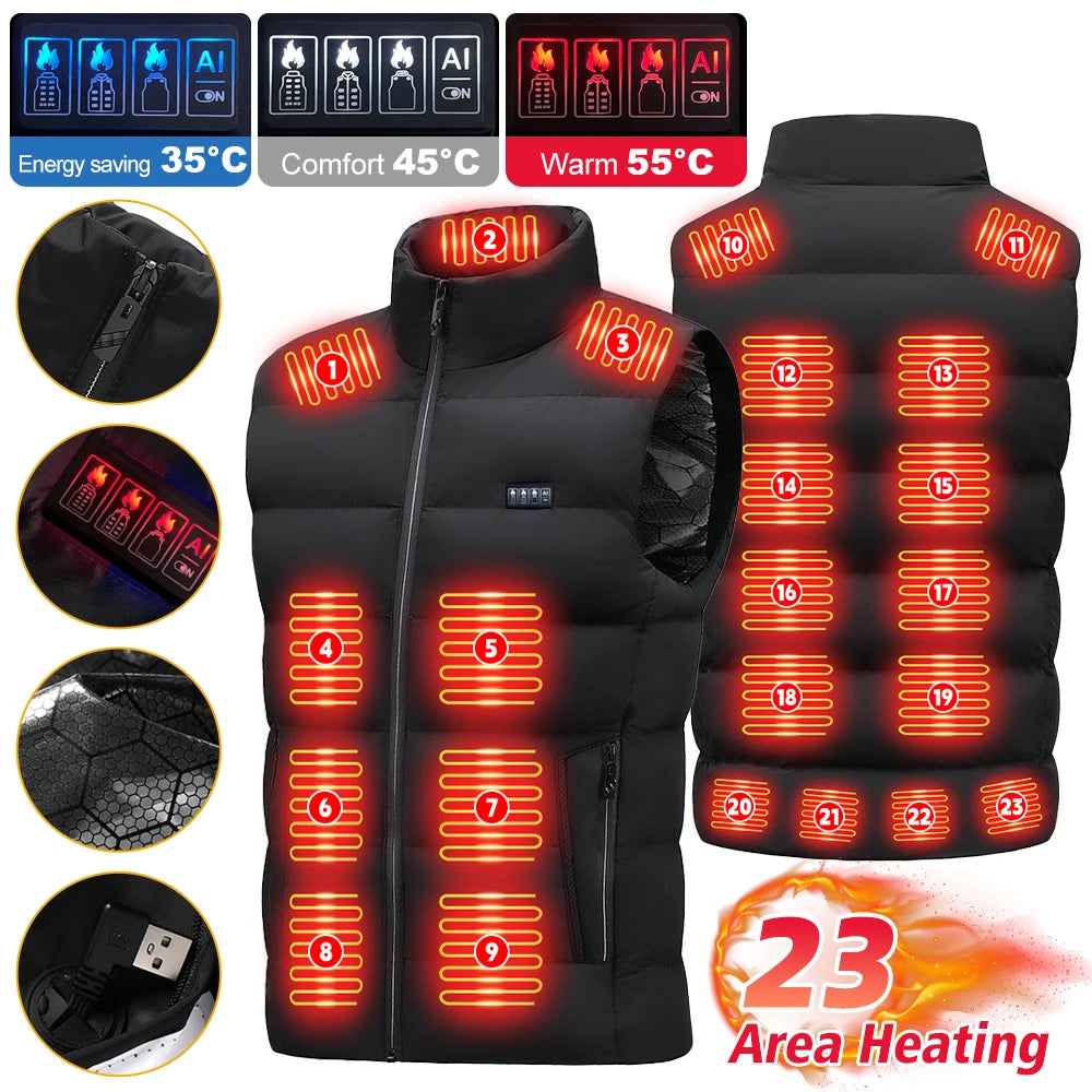 Heated Vest- Smart Heating Jacket