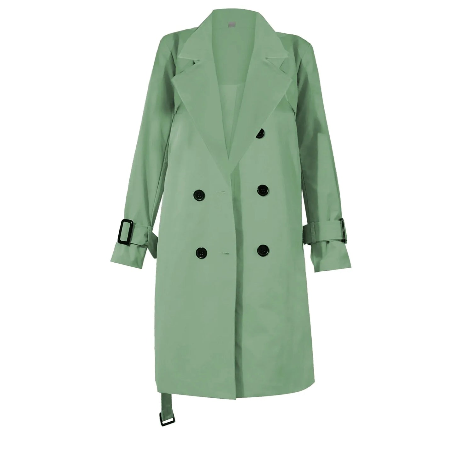 Women's Trench Casual Solid Color Coat