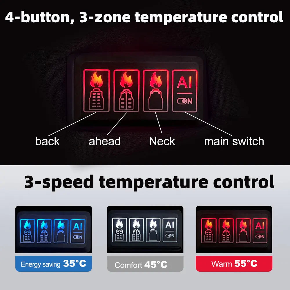 Heated Vest- Smart Heating Jacket
