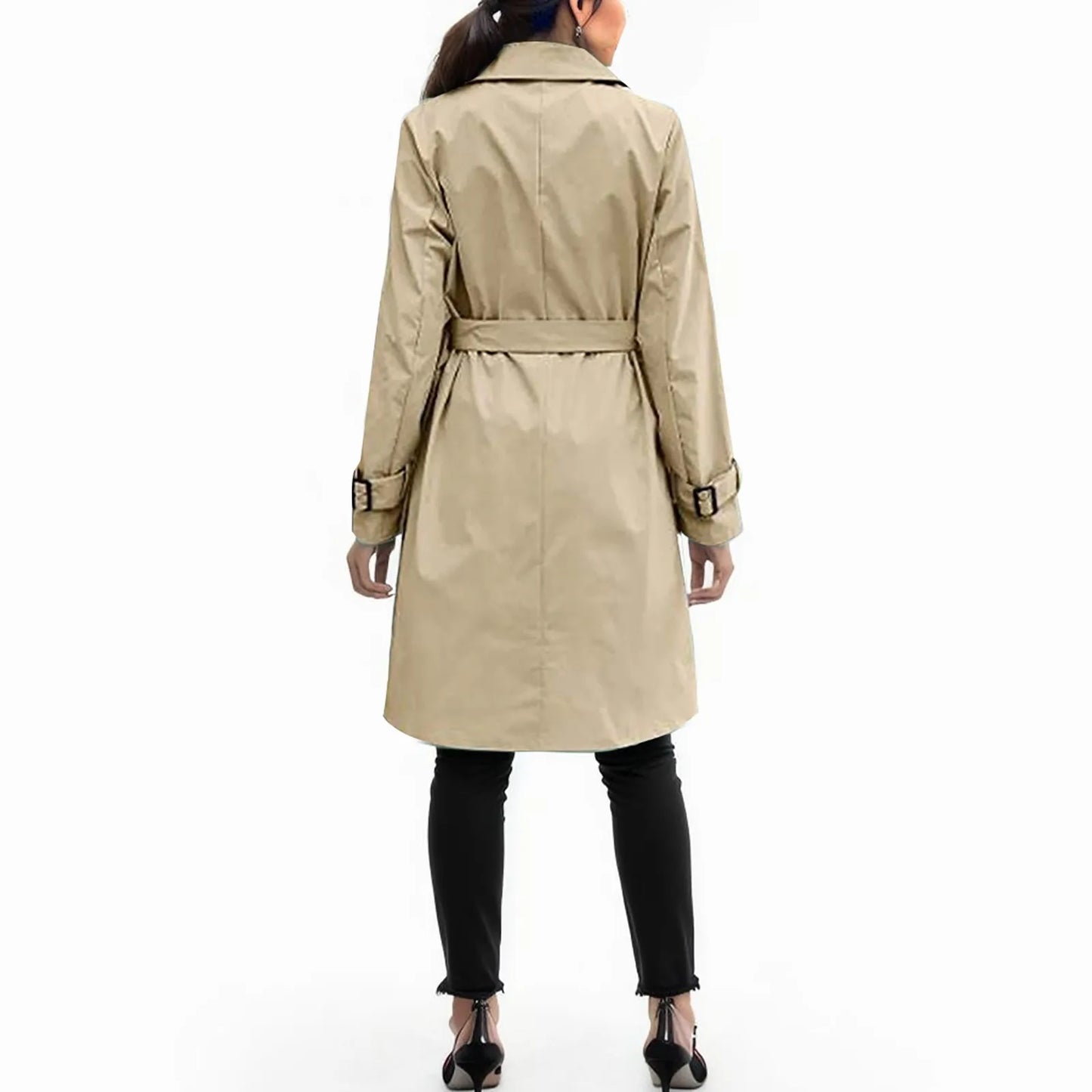 Women's Trench Casual Solid Color Coat