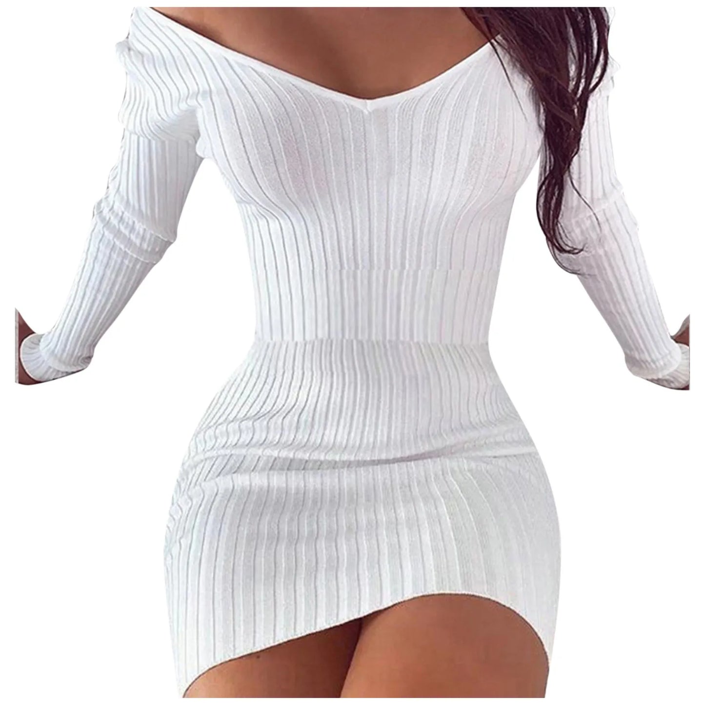 Women's Slim Knitted Bodycon Dress