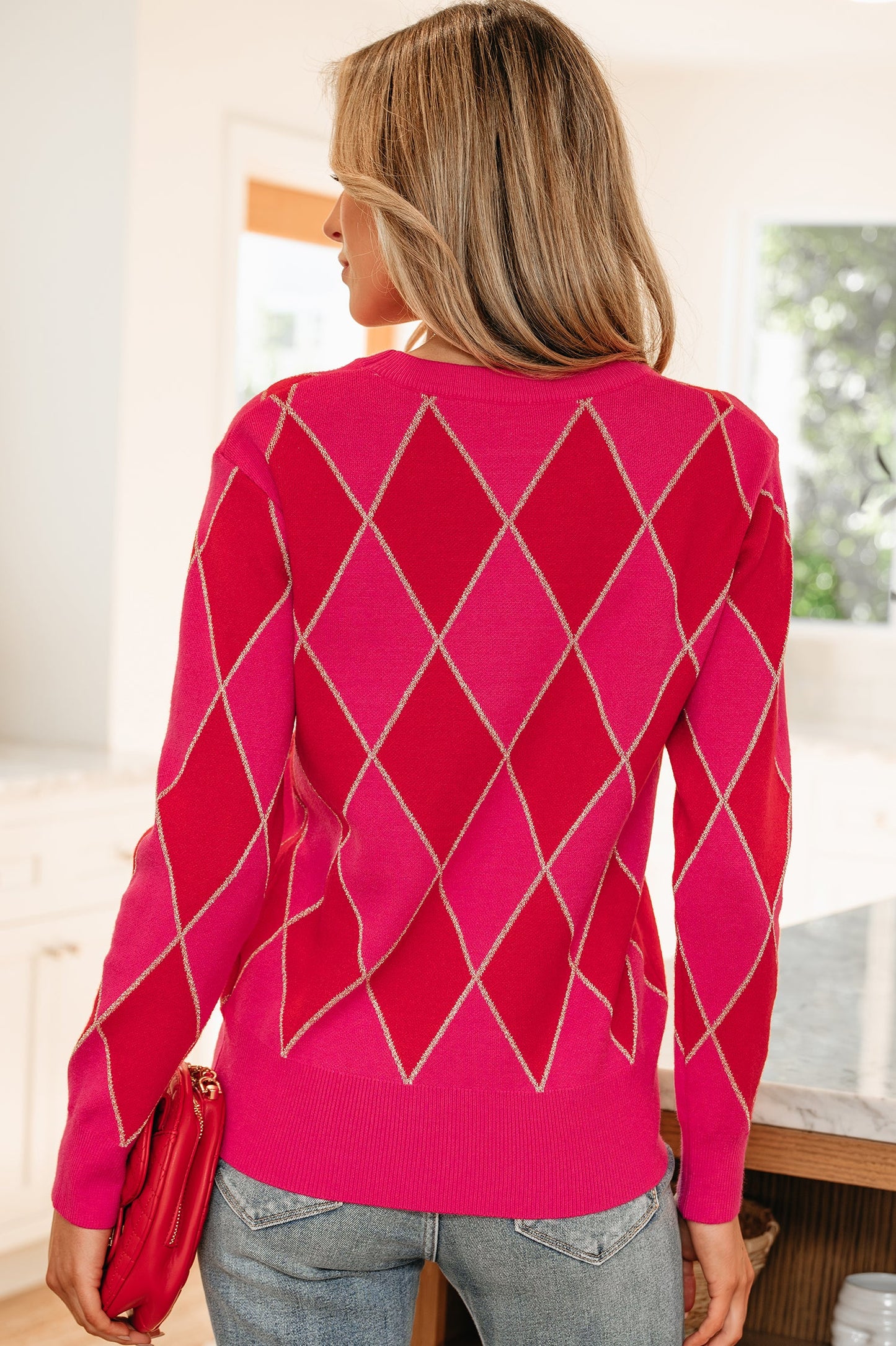 Wynter Pattern Knit Casual Sweater